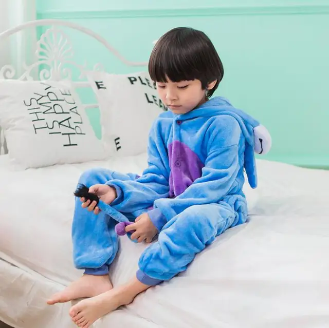 Kid Grey Koala Kigurumi Onesies Children Cartoon Anime Jumpsuit Clothes Costume Girl Boy Cute Animal Disguise Sleepwear Pajamas donkey