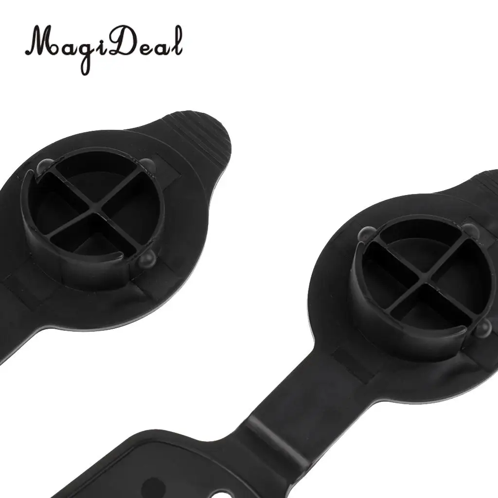 MagiDeal 2Pcs Small Black ABS Cap Gaskets for Flush Mount Fishing Rod Holders Kayak Canoe Rowing Boat Fishing Surfing Accessory
