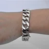 Fashion Real Titanium Steel Men Bracelets Punk Bangle Pulseras High Polished Wristbands Classic Jewelry Brace lace 21cm*1.5cm ► Photo 2/6