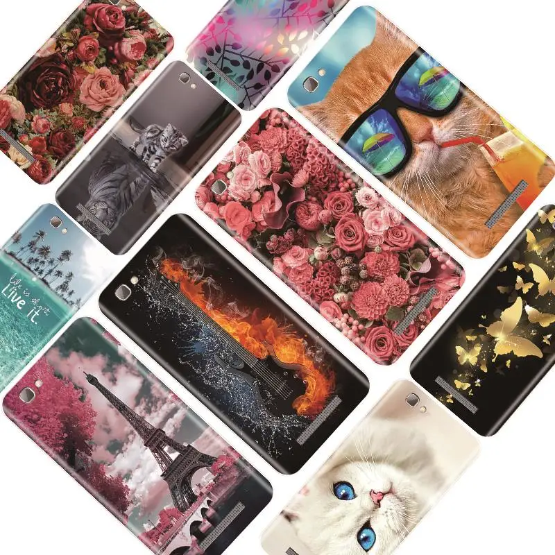 

Phone Case For ZTE Blade A610 A520 A521 A510 A452 Soft Silicone Flower Painted Back Cover For ZTE A610 A520 A521 A510 A452 Case