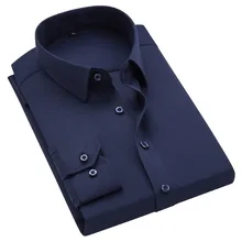 Новые модные мужские повседневные рубашки плюс размер 5XL с длинным рукавом рубашки мужские