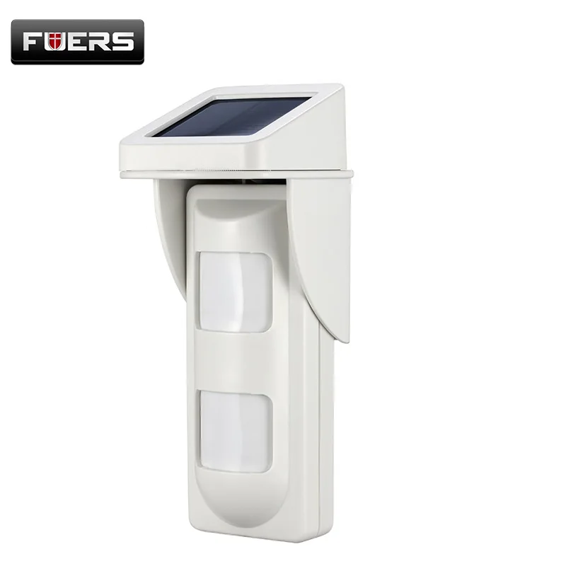 PIR100D 433mhz Intelligent Waterproof Outdoor Wireless Solar PIR Motion Detector Anti pet 10kg For Home Security