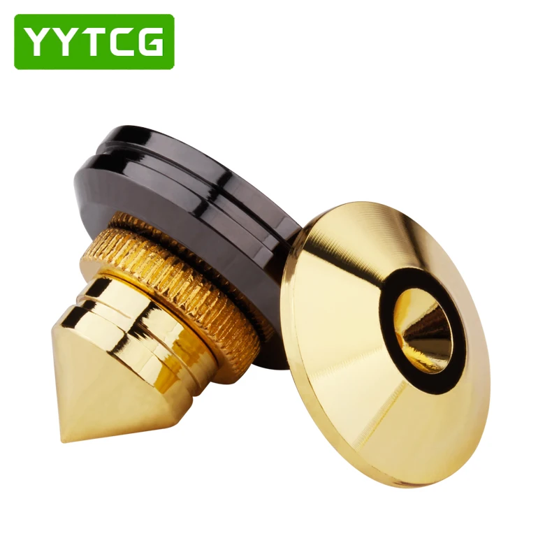 Conjuntos de Alto-falantes Almofada do pé de Ouro Yytcg Stand Puro Cobre Altifalante Box Spikes Cone Piso pé Unha M28 * 26 4 Pés - Image 2