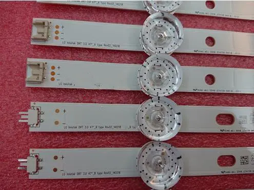 

New 4 PCS(2*A+2*B) LED backlight bar for LG innotek DRT 3.0 47"_A/B type 6916L 1948A 1949A 1961A 1962A 5LEDS=540mm,4 LEDS 450mm