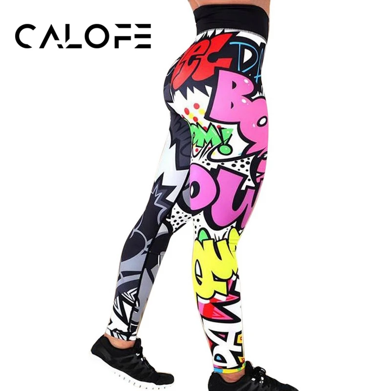 

CALOFE women Leggings Fitness Running Tights Female Elastic Athletic Pants Breathable Legging Yoga Pants Women High Waist Sport