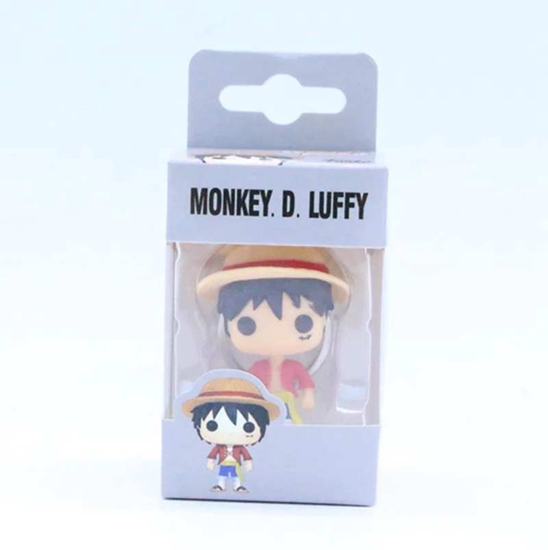 Аниме one piece Trafalgar Law Monkey D Luffy милый брелок для ключей Kwaii виниловые фигурки Коллекция Модель игрушки