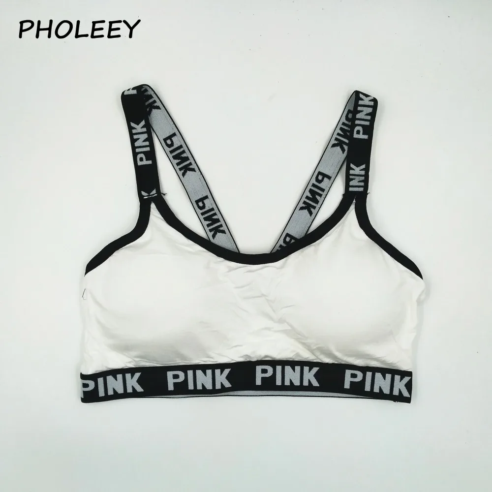 

pholeey Spring Summer new Casual bra No rims Women Underwear Front Quick shockproof and sweat absorption With a chest pad W17323