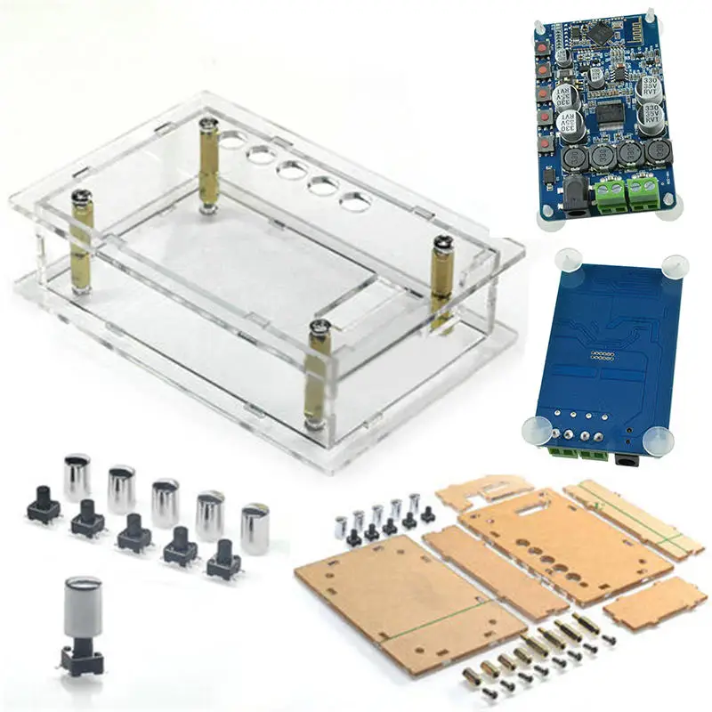TDA7492P Amplifier Board 2X50W Bluetooth 4.0 Audio Receiver Amplifier Module + Case