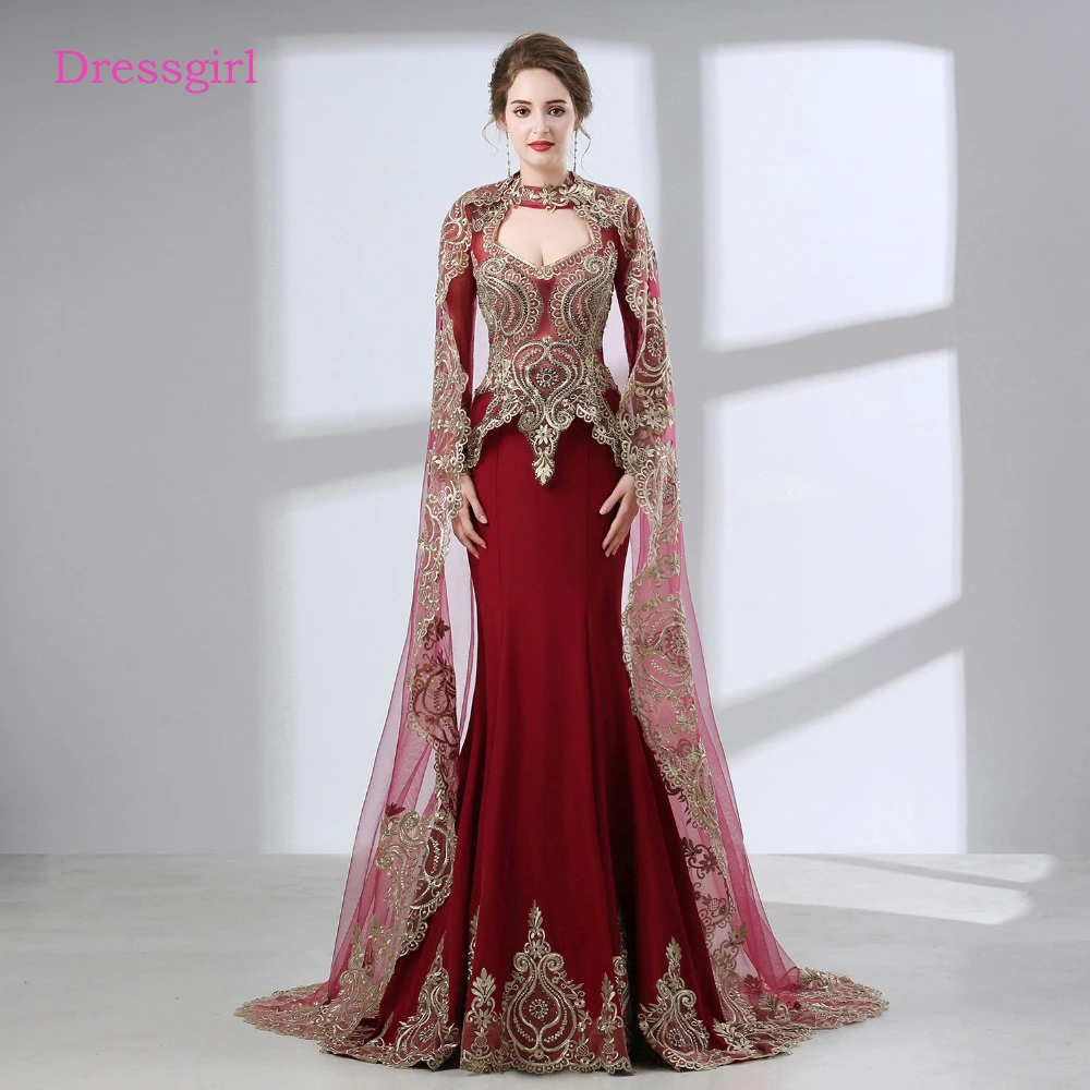 elegant long evening dresses with sleeves
