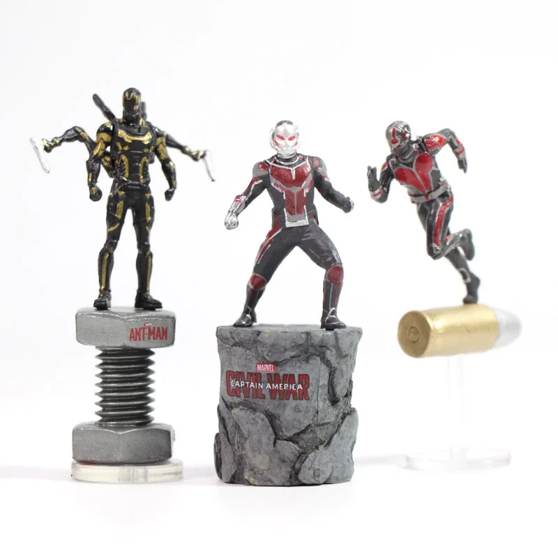 5-7 см Marvel игрушки Мстители эндшпиль мини муравей ОСА желтая куртка ПВХ Фигурки супергероя Коллекционная модель кукла игрушка антман