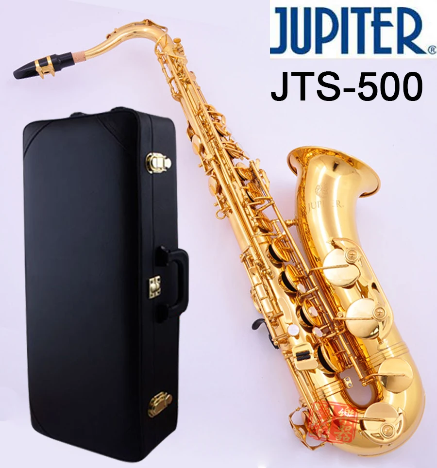 

TaiWan JUPITER JTS-500Q Tenor Saxophone BB Gold Lacquer Tenor Sax Professional Musical Instruments With Case Mouthpiece Hard box