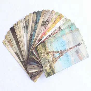 

New DIY Retro 32 Pcs/bag Vintage Famous Building Old Travel Postcards for Worth Collecting Greeting Cards