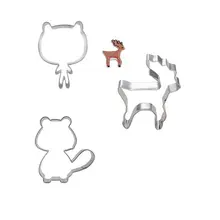 Zoo формочки для печенья, бисквита пресс Набор форм для выпечки Инструменты для декорирования кондитерский блендер из нержавеющей стали