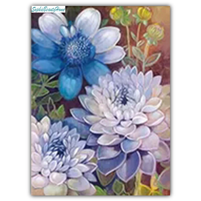 

Sophie beauty home DIY painted diamonds 5D cross stitch full diamonds succulents flower 3D inlaid diamond sewing craft home deco