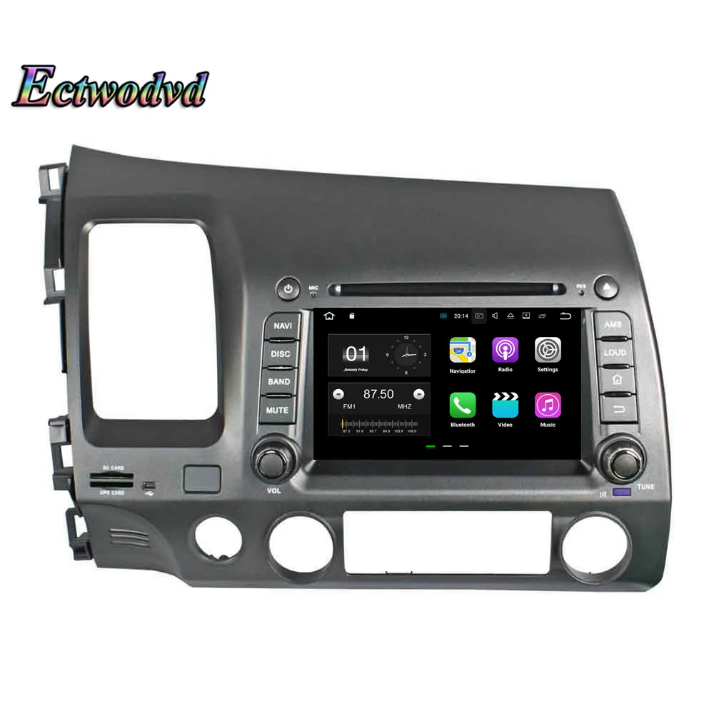 Clearance Ectwodvd Octa Core 4G RAM 64G ROM Android 9.0 Car Multimedia DVD Player GPS HeadUnit for Honda CIVIC 2006 2007 2008-2011 15