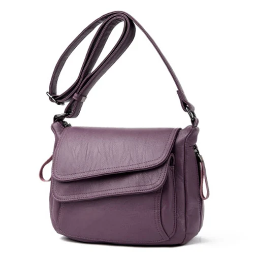KMFFLY, роскошные женские сумки-мессенджеры, дизайнерская женская сумка,, известный бренд, кожаные маленькие сумки на плечо, сумка-тоут, сумка для основной женщины - Цвет: purple