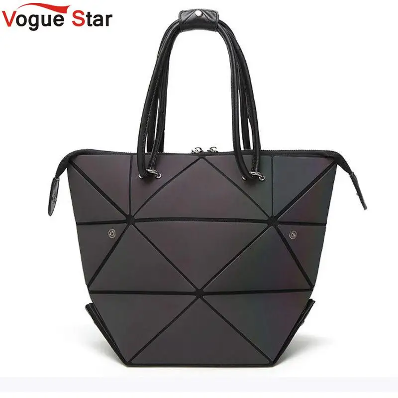 

Women Handbag Luminous Geometric Fold Over bag Luxury Brand Women Handbag Designer Diamond Lattice Woman Shoudler Bags L110