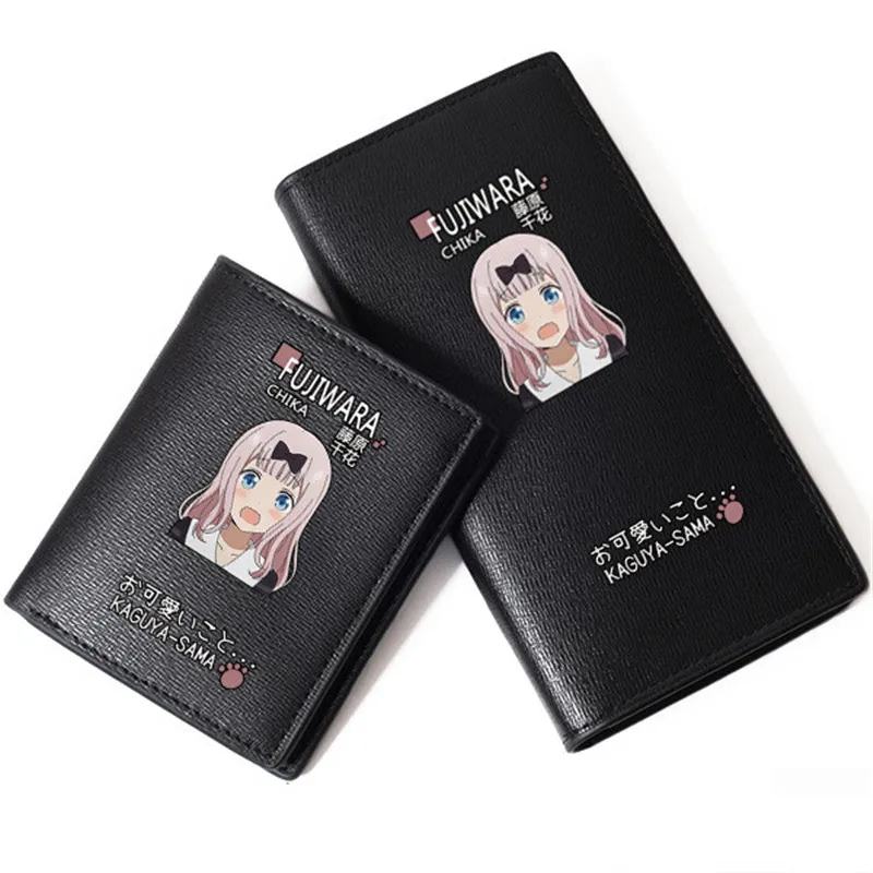 Kaguya sama Love Is War сумка для денег Kawaii Длинный кошелек с карманом монет из