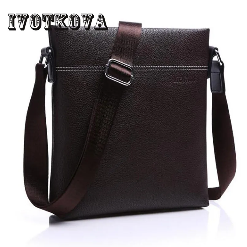 

IVOTKOVA Hot Sale Men Purse PU Leather Men's Messenger Bags Men Casual Crossbody Shoulder Bags Man Fashion Travel Bag