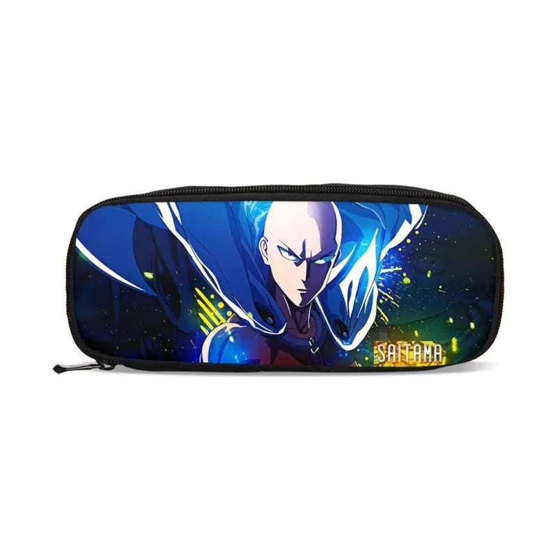 VEEVANV аниме мультфильм One Punch Man 3D печать Макияж сумка клатч ручка сумка Карандаш сумка Мальчики Девочки макияж Чехол косметические сумки