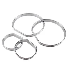 Nuevo Estilo Speedo Dashboard Gauge Dial Anillos Bisel Ajuste AC/Tecnología deporte Para BMW E46 Serie 3 Luz Del Coche De Plata Anillos conjunto