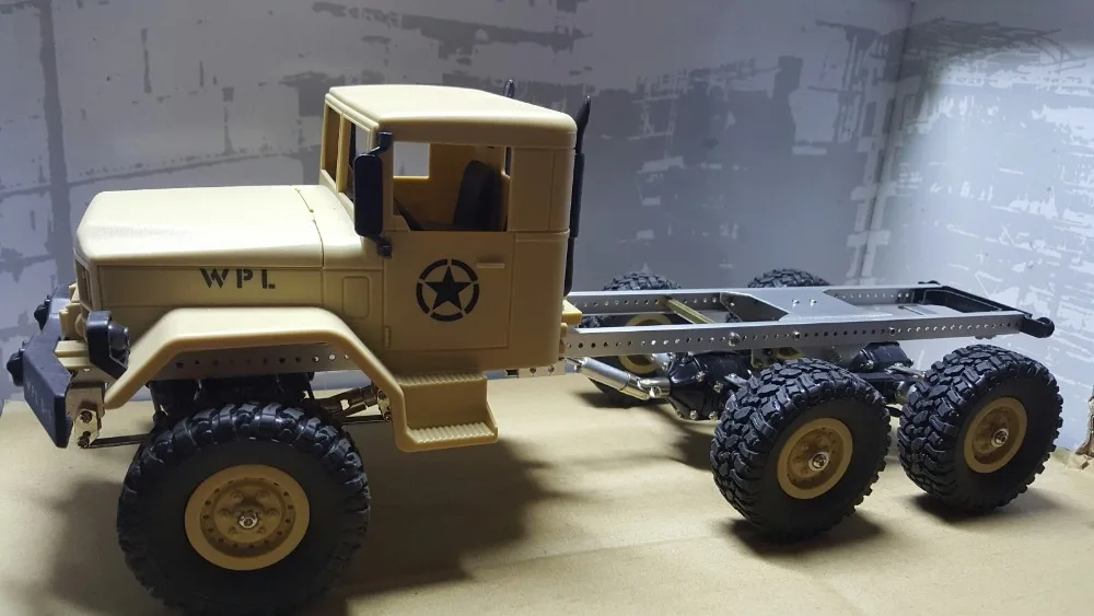 

WPL B16 B-16 1/16 Military Truck RC Car spare parts upgrade 6x6 truck frame set