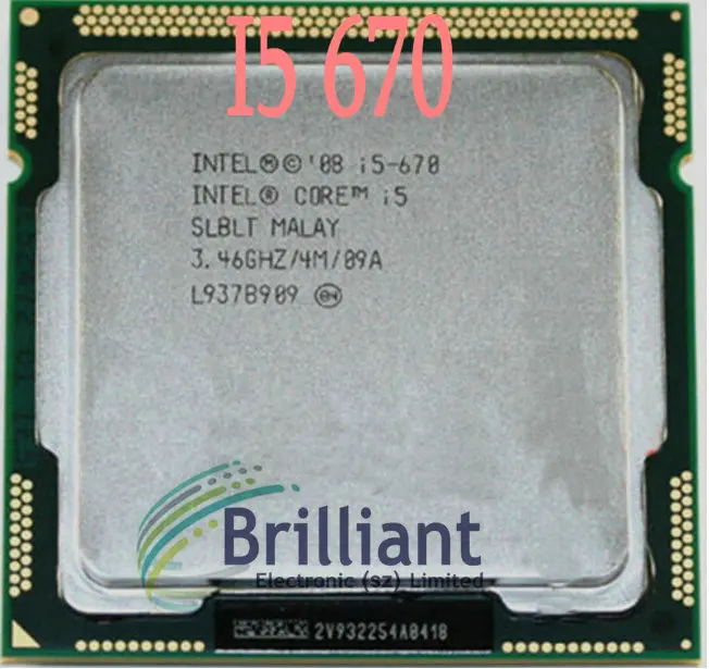 Бесплатная доставка процессор I5 670 Core для настольного ПК 4M 3 46 ГГц оригинальный б/у