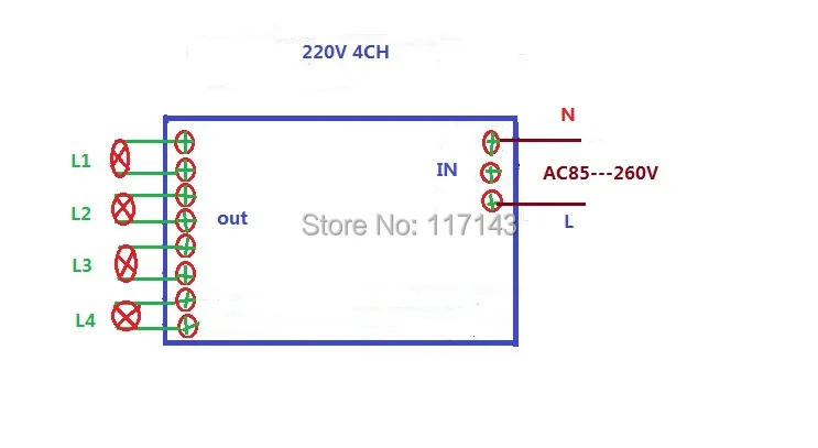 85 v~ 250 V 110 V 220 V 230 V 4CH RF Беспроводной дистанционного Управление реле безопасности Системы гаражные ворота, прокатки ворота электрические двери