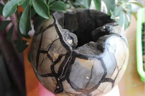 

21.91lb HUGE RARE Large Dragon Septarian Crystal Sphere Geode