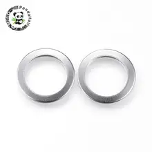 

304 Stainless Steel Linking Rings, Stainless Steel Color, 15x1mm