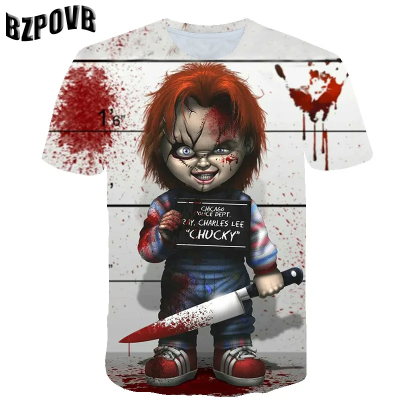 

Annabella 3 Terror Doll 3D Printed T-shirt with Multiple Patterns and Styles Summer Short Sleeve T-shirt