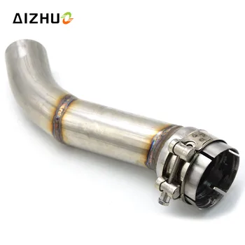 

Motorcycle Exhaust Middle Link Pipe FOR YAMAHA FZ1 2009 2010 2011 2012 2013 2014