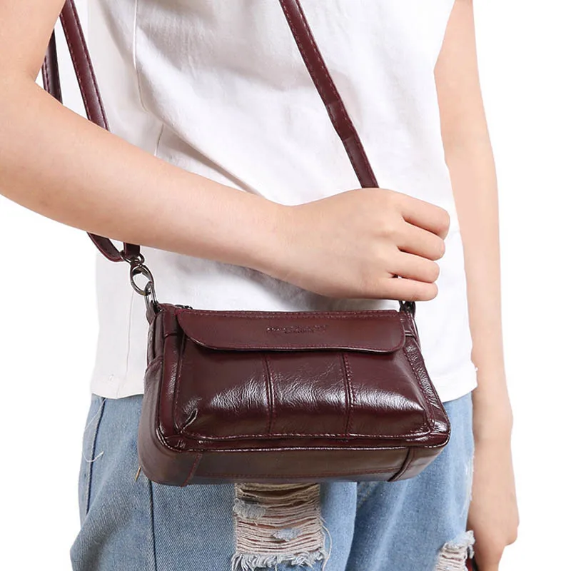 New Fashion Mini Genuine Leather Bag Women's Cross Body Shoulder Bags Ladies Cowhide Messenger Bag Cell Phone Case Punch Bag New Fashion Mini Genuine Leather Bag Women's Cross Body Shoulder Bags Ladies Cowhide Messenger Bag Cell Phone Case Punch Bag