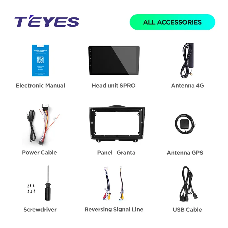 Cheap TEYES SPRO For Lada Granta 2018-2019 Car Radio Multimedia Video Player Navigation GPS Android 8.1 Accessories Sedan No dvd 2 din 5