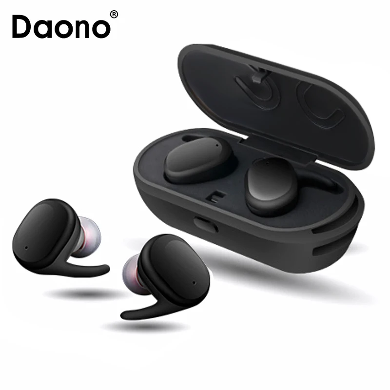 

DAONO Touch Control Bluetooth Earphone TWS True Wireless Earbuds Bluetooth 4.1 Stereo Earphones with Charger Box Portable