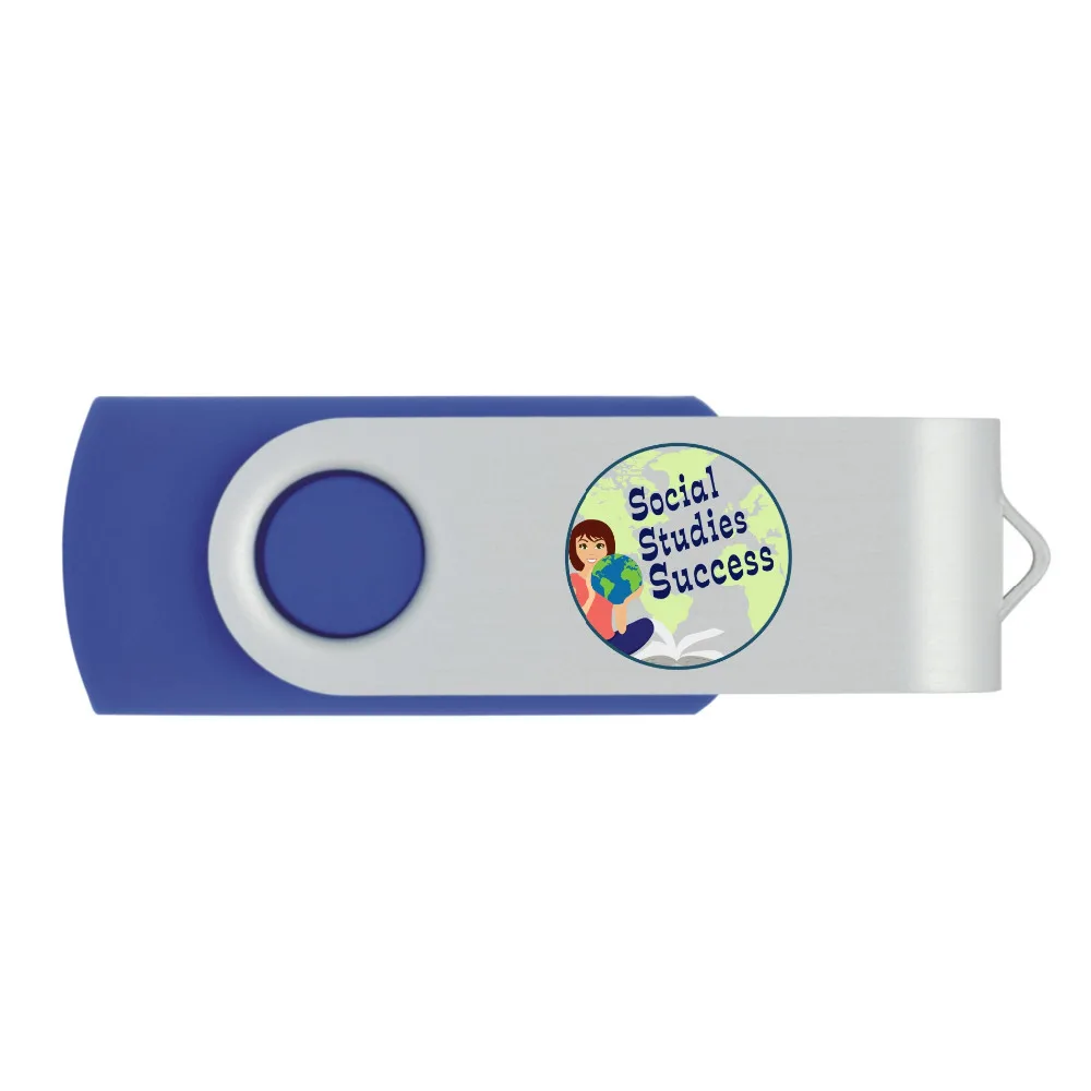 

J-boxing 50X 512MB Custom Logo USB Stick Pen Drive Metal Rotating Flash Memory Drive Printed Engraved Personalize for PC Laptop