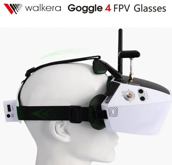 Walkera Goggle 4 5,8G 40CH 5 дюймов разнообразие FPV очки Встроенный 7,4 V 1200 mAh Li-Po аккумулятор