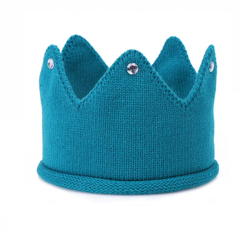 MOLIXINYU модная детская шапка для фотосессии новорожденных, Детская вязаная повязка на голову с короной, аксессуары для фотографий, шапка на день рождения
