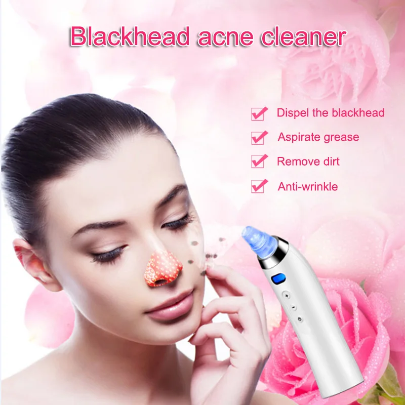 

Electric Blackhead Acne Remover Cleaner Pore Vacuum Extractor Tool Suction Cleansing Instrument HB88