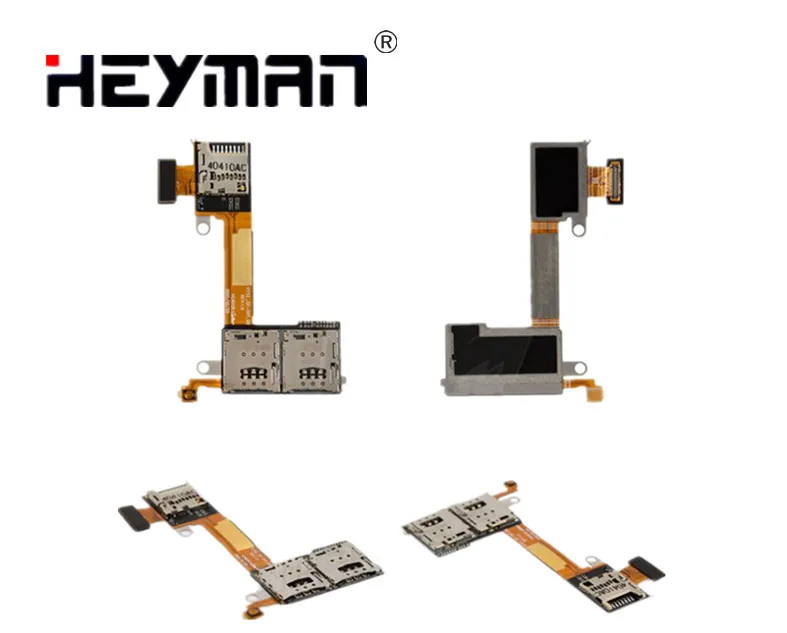 Адаптеры для SIM-карт гибкий кабель Sony M2 D2302 D2305 D2306 разъем SIM-карты (две с плоским