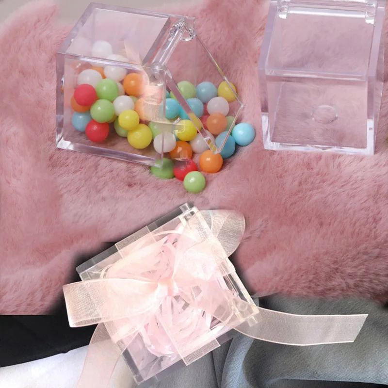 acrylic clear square favor box (10a)