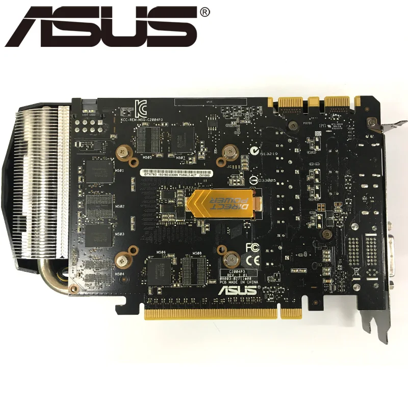 Видеокарта ASUS GTX 760 2GB 256Bit GDDR5 видеокарты для nVIDIA VGA карты Geforce GTX760 используются прочнее, чем GTX 750 TI