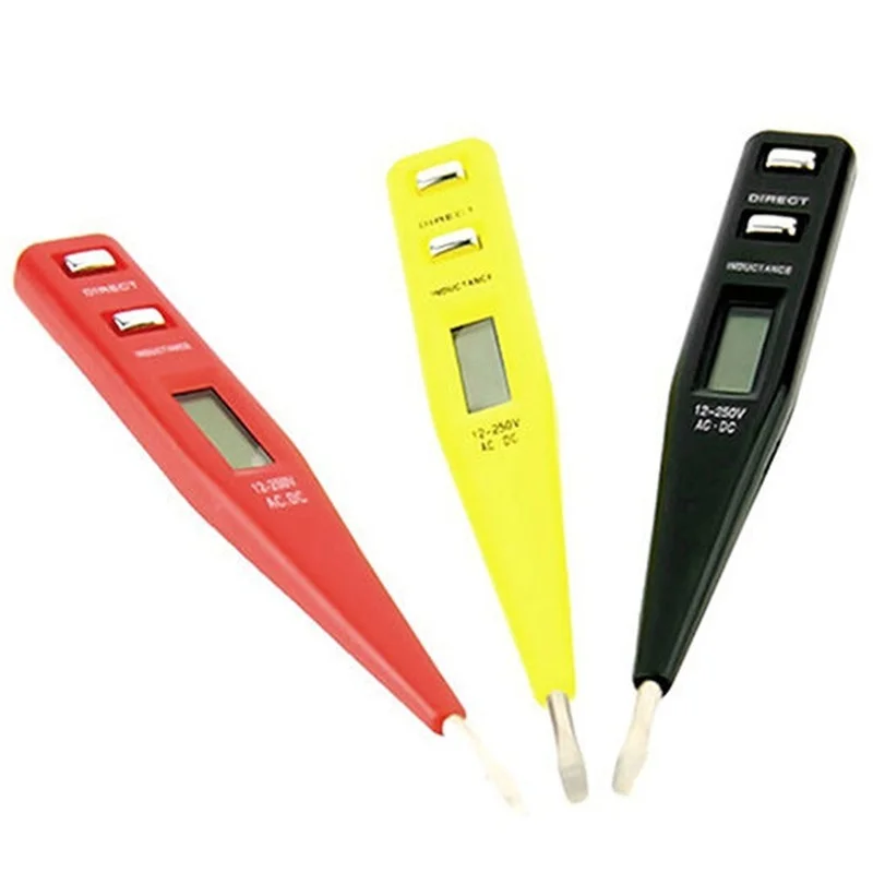

New Useful 12V-250V Electrical Tester Pen Probe Voltage Inductance Detector Random Digital Industrial
