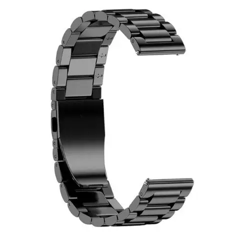 Metal Buckle Watchband Replaced Three Links Bracelet 20mm Width Stainless Steel Watch Band For Samsung Gear Sport Strap