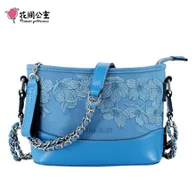 Оригинальные женские сумки с цветочной вышивкой, модная сумка Хобо на цепочке, винтажные женские сумки на плечо, маленькие сумки через плечо для девочек