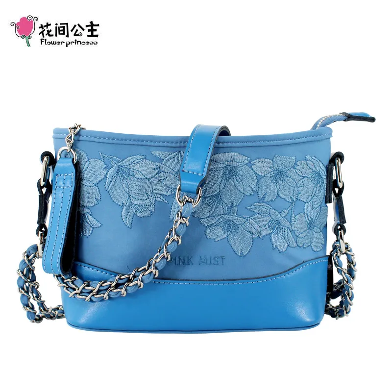 Us 41 11 49 Off Flower Princess Original Embroidery Women Handbags Fashion Chain Hobo Bag Vintage Lady Shoulder Bags Small Crossbody In