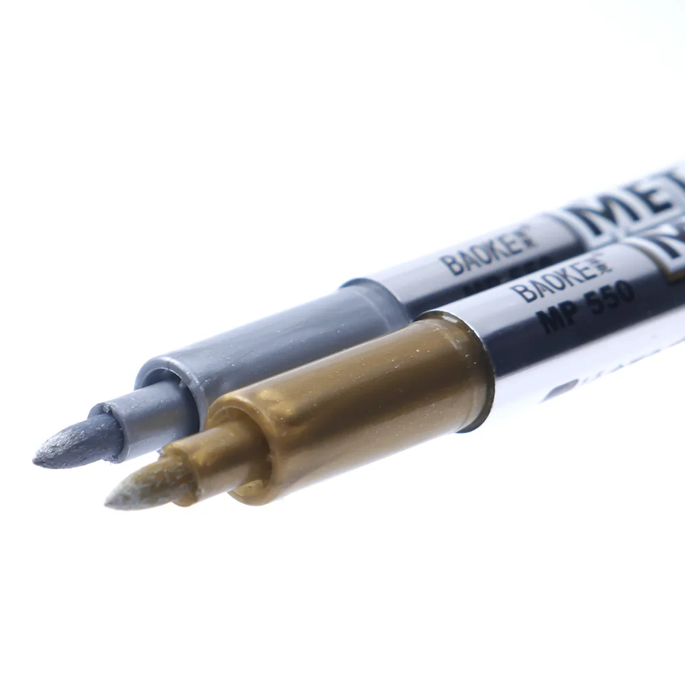 DIY металлический маркер с перманентной краской технология золото и серебро водонепроницаемый 1,5 мм ручка для рисования студенческие принадлежности MP550 художественная краска ing