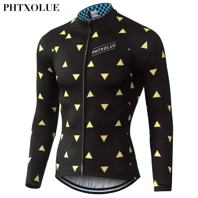 

Phtxolue Spring Cycling Jersey Long Sleeve Men Quick-Dry Mountain Bike Clothes Breathable Bicycle Cycling Clothing QY055