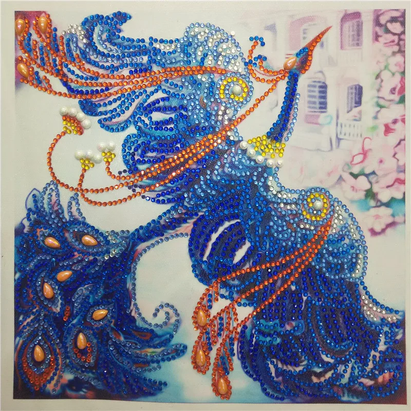 

5d Special Shaped Diamond Painting Phoenix Partial Drilled Diamond Embroidery Crystal Diamond Painting Cross Stitch Decor Home