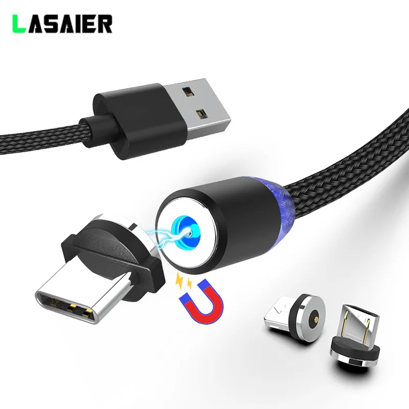 

2A 2.4A Magnetic USB Cable Fast Charging USB Type C Cable Magnet Charger Data Charge Micro USB Cable Mobile Phone Cable USB Cord
